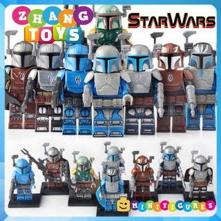 Đồ chơi Xếp hình Star Wars Mandalorian Jango Boba Mando Fenn Rau Minifigures KT1041