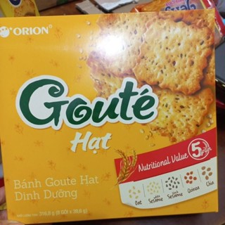  Bánh Goute hạt dinh dưỡng Orion 316,8g 