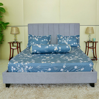 Bộ ga gối hometex - bộ drap gối vải cotton hoa
