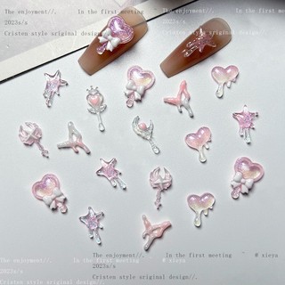 Charm nail sét 20 cái gắn trang trí móng tay mới