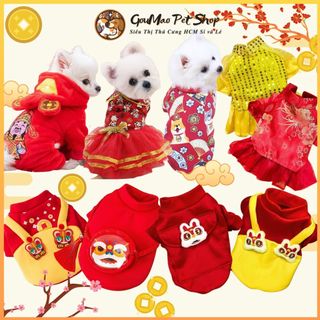 🌼🌸🌺 Quần áo Tết cho chó mèo ( 0,5g - 10kg ) mẫu HOT xuân 2021 🌼🌸🌺