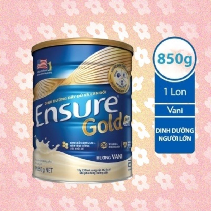 Sữa Bột Ensure Gold Abbott hương vani (HMB) 850G