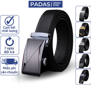 Dây nịt nam dây lưng da bò thật thắt lưng nam cao cấp khoá tự động quà tặng nam PADAS SHOP  TL7119