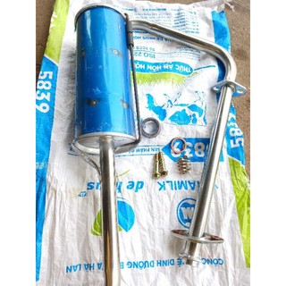 Bộ bô inox xe ba bánh đủ bộ cổ pô, đuôi bô và ốc bô