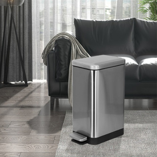 Thùng rác inox 8 lít cao cấp, Thùng rác nhà vệ sinh, Thùng rác phòng ngủ, Thùng rác phòng khách