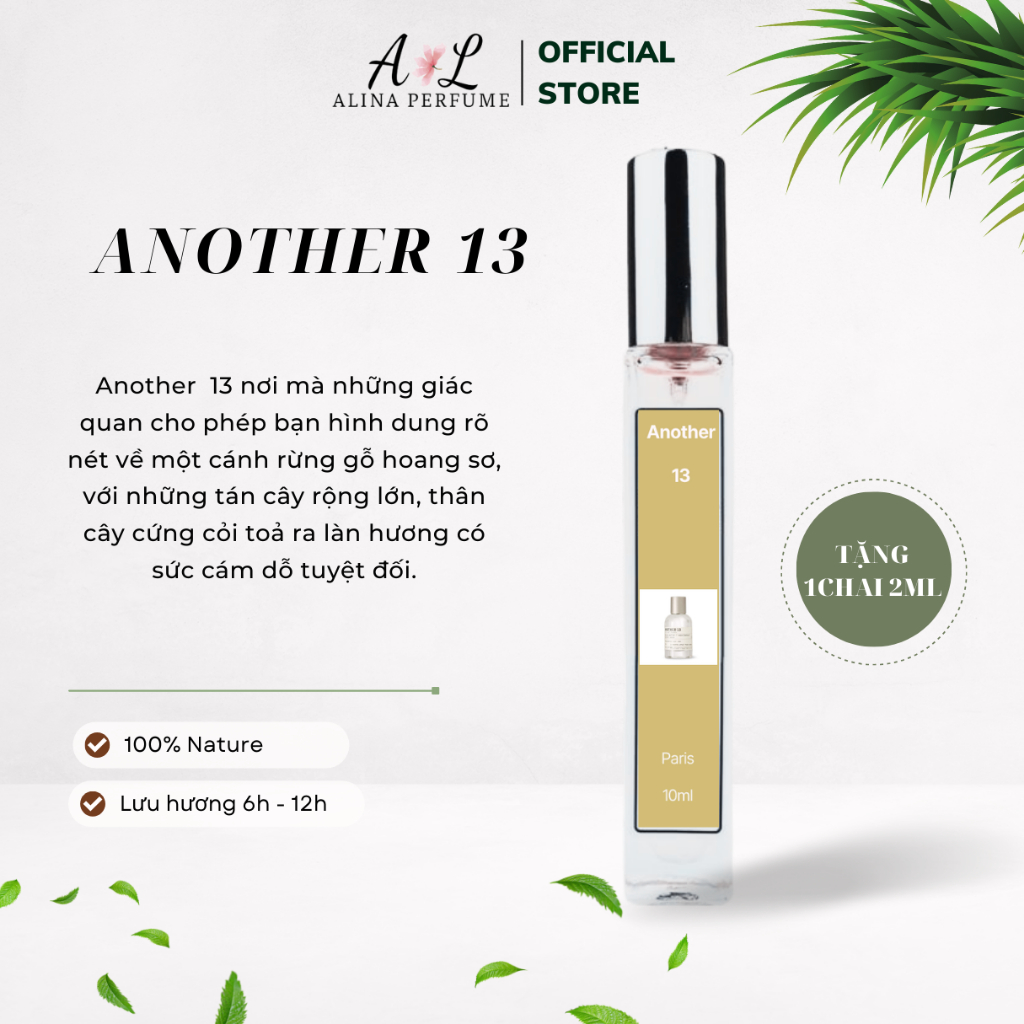 Nước Hoa Chiết Unisex Alina Perfume Another 13 Chính Hãng 10ml Thơm Lâu  Sang trọng, Tinh tế, Nổi bật