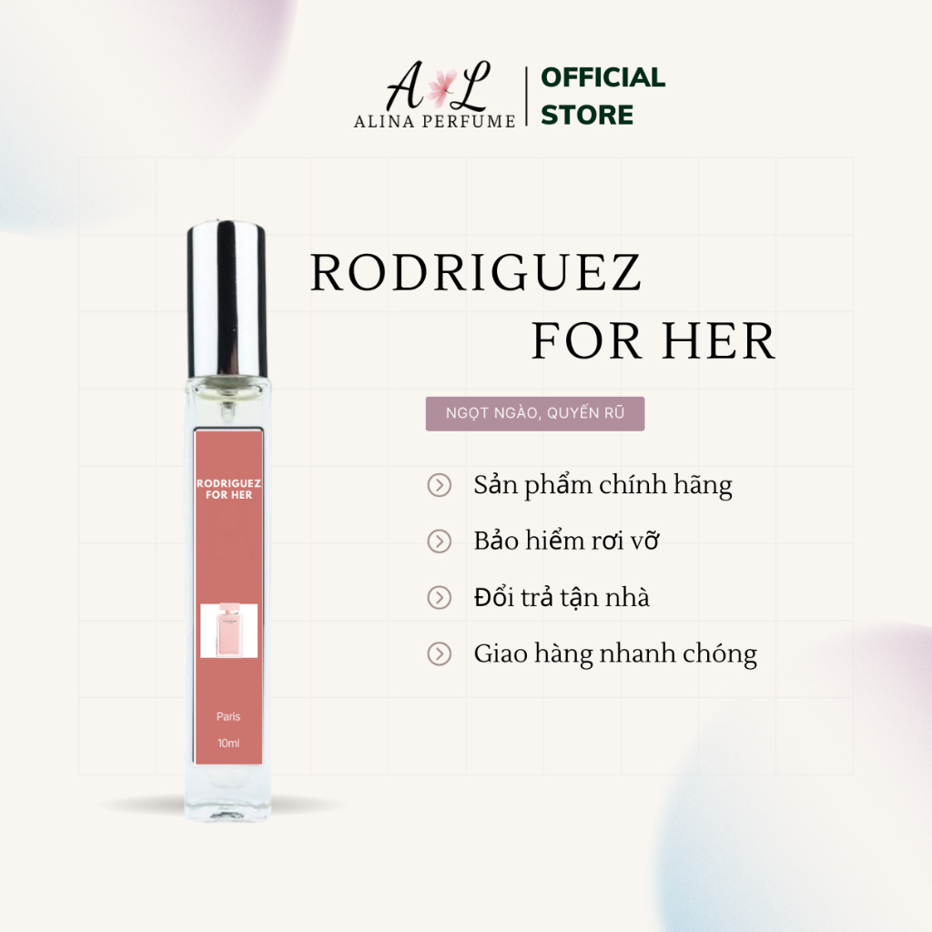 Nước Hoa Chiết Alina Perfume Rodriguez For Her Chính Hãng 10ml Tiểu thư, Quyến rũ, Kiêu kỳ