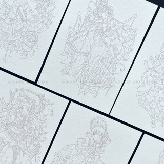 [KHỔ A5] Line art Lolita