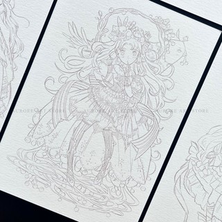 [KHỔ A5] Line art Lolita