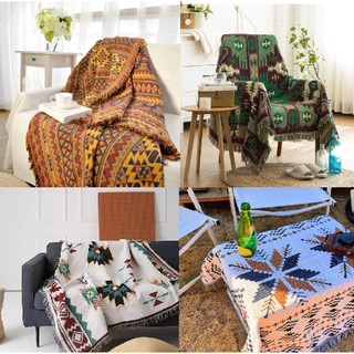 Khăn phủ sofa, khăn trải bàn, thảm trải picnic, mềm mại, chống bụi bẩn, vải dệt thổ cẩm cao cấp