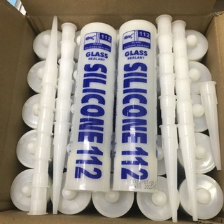 Keo silicone 112 con cọp trắng trong 175ml