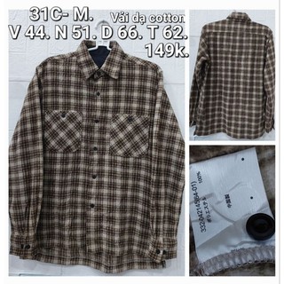 Áo sơ mi flannel nhiều màu, nhiều size. (8AA).
