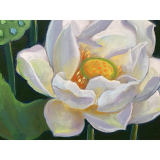 Ao Sen - Tranh Sơn Dầu Vẽ Tay 40x50cm