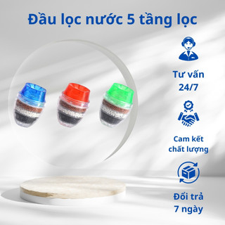 Đầu lọc nước trực tiếp 5 tầng lọc,đầu lọc nước tại vòi