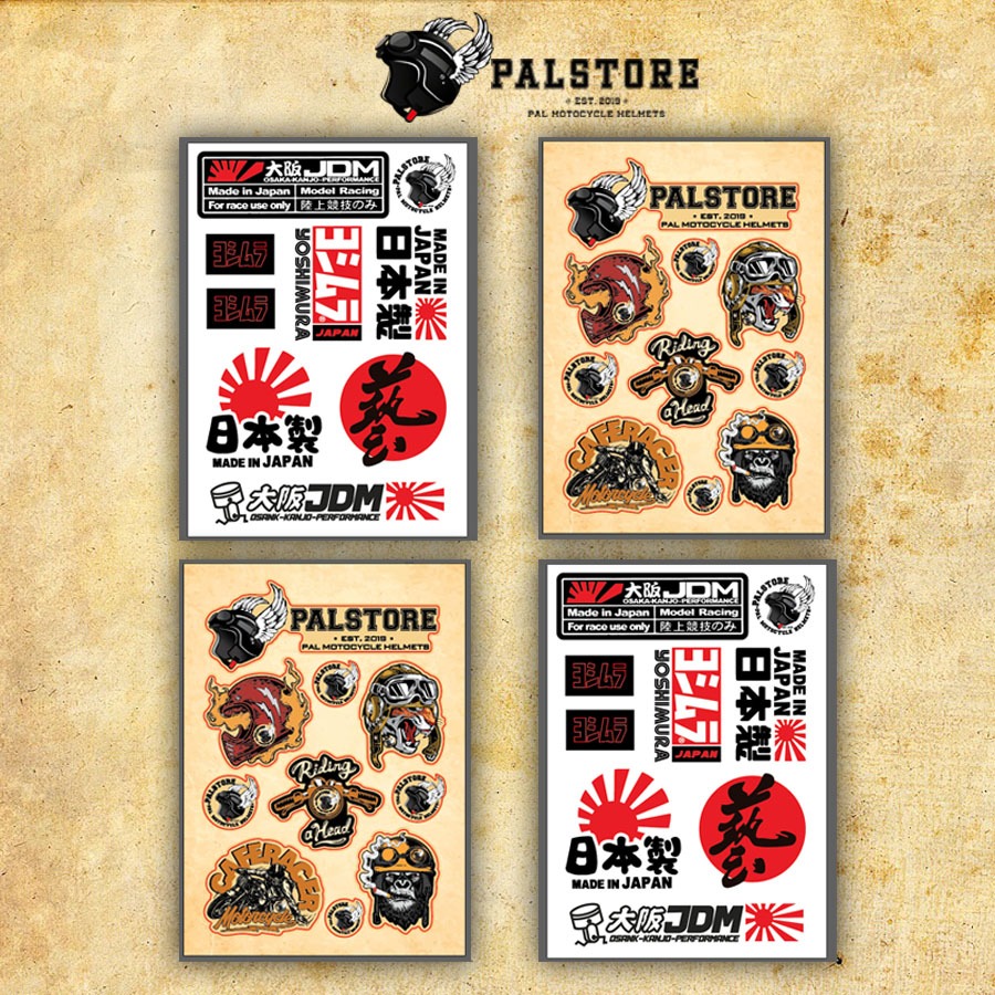 Sticker dán nón bất kì