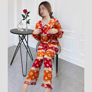 đồ bộ nữ mặc nhà, đồ bộ lụa pijama