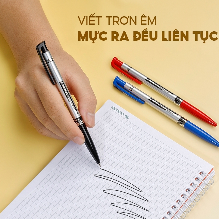 Sỉ 20 Bút bi Thiên Long FO-024 ngòi 0.7mm mực/xanh/đỏ đen hệ dầu, đạt tiêu chuẩn an toàn Châu Âu | BigBuy360 - bigbuy360.vn