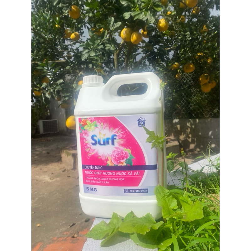 Nước Giặt Surf Chuyên Dụng 5KG đậm đặc gấp 3 lần siêu tiết kiệm, siêu quyến rũ