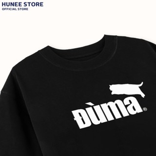 Áo Thun Tay Lỡ Nam Nữ Cotton Unisex , Áo Phông Cổ Tròn Hài Hước  Form Rộng Basic Oversize HUNEE Trend 2024 - Duma