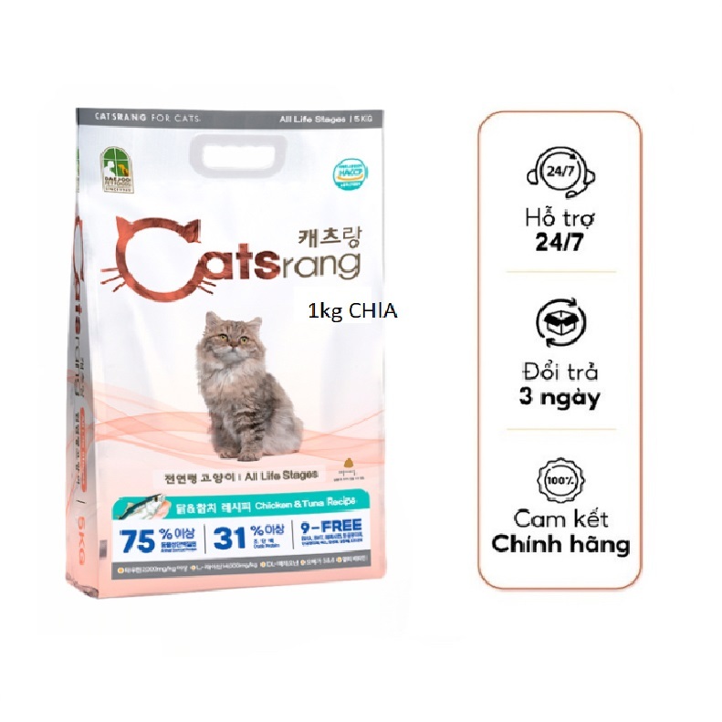 [HỎA TỐC] CATSRANG 1KG CHO MÈO MỌI LỨA TUỔI