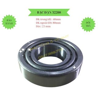 Vòng bi (bạc đạn bánh), Mã bi 32208 (7508E), Kích thước F40*F80*25.