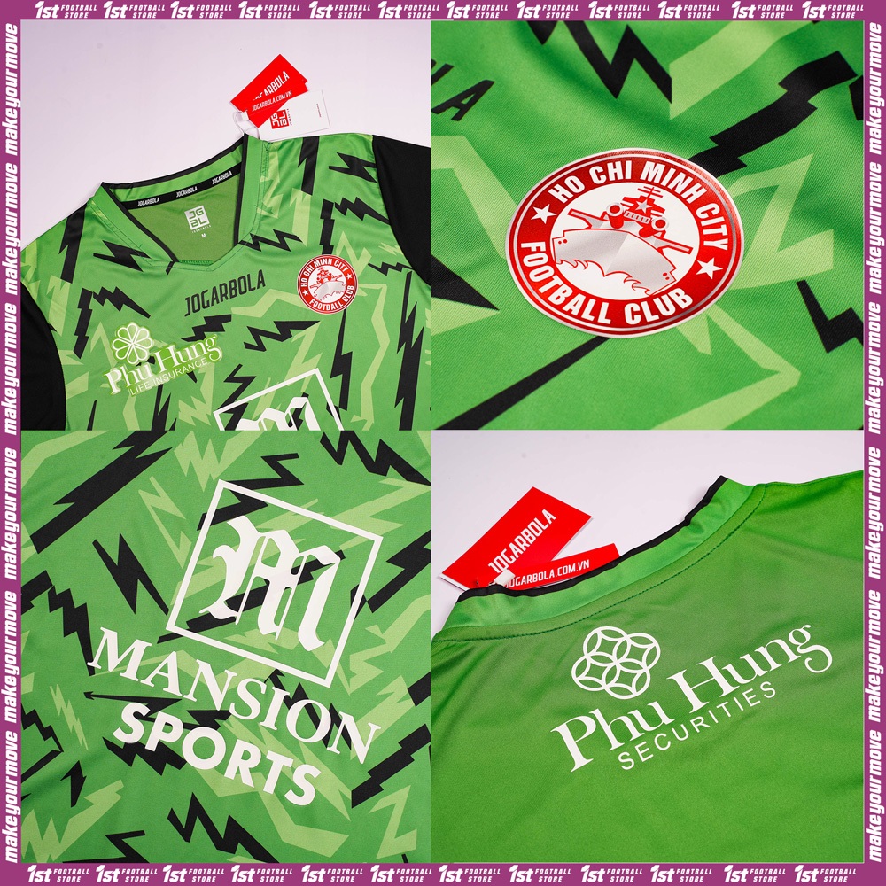 Bộ quần áo thi đấu bóng đá CLB TP Hồ Chí Minh 2024 - Jogarbola
