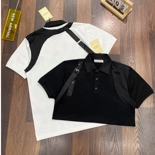 Áo thun nam polo Đai vai phối cao cấp - Áo cộc nam cổ bẻ thời trang