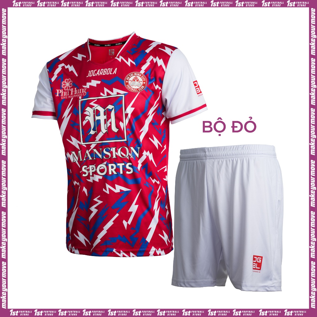 Bộ quần áo thi đấu bóng đá CLB TP Hồ Chí Minh 2024 - Jogarbola