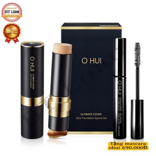[ Sale Tách Set ] Thỏi kem nền che khuyết điểm ohui tặng cây che khuyết điểm
