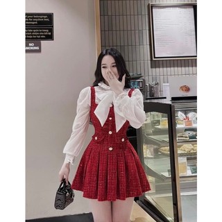 Đầm linen gân