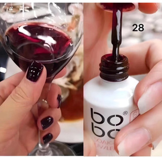 Sơn thạch rượu vang BoBo sét 30 màu tách lẻ làm nail