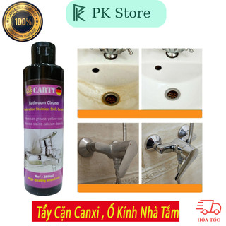 Tẩy cặn canxi vách kính -tẩy nhà tắm - dung dịch tẩy cặn canxi, tẩy rửa nhà tắm, vòi sen, gạch men cực mạnh pk_store