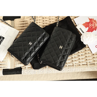 Túi đeo vai Cha.nel woc bản super chất da thật caviar size 20cm