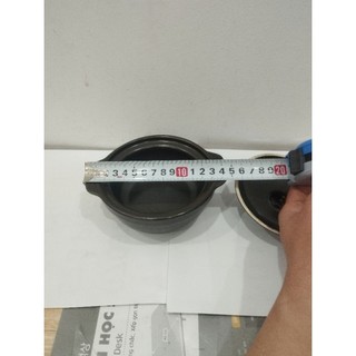 Nồi đất đỉnh cạn 5 inch nắp đất ( dùng kho quẹt - 250ml)