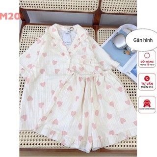 Sét bộ đùi pyjama gân hình