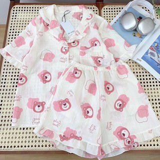 Sét bộ đùi pyjama gân hình