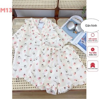 Sét bộ đùi pyjama gân hình