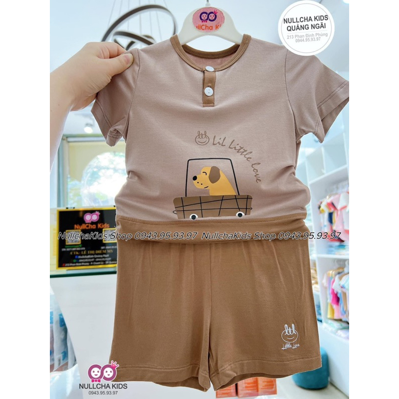 [LITTLE LOVE] Bộ Cộc Tăm/Cotton Da Cá Siêu Mềm Mát Hãng Little Love Cho Bé 6m-4y