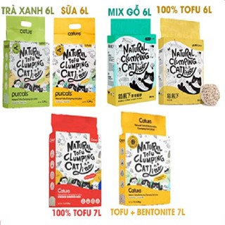 [HỎA TỐC] Cát đậu nành CATURE hữu cơ đổ được bồn cầu dành cho mèo con và mèo lớn