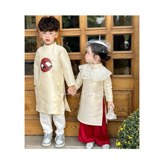 Áo dài hàng chuẩn nhà Dung Kids- Áo Dài tết 2024 - sét công tử tiểu thư cho bé yêu - 100% CHUẨN Dungkids