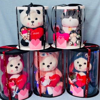 Sét quà tặng gấu bông valentine.sinh nhật..vv.hộp quà gấu bông siêu kute