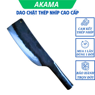 Dao chặt thép nhíp liền khối, rèn thủ công - Bảo hành 24 tháng