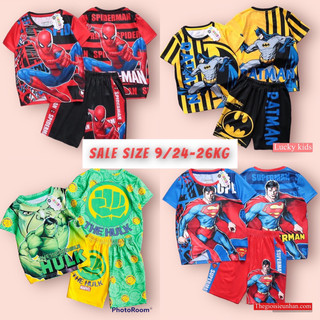 ❤️sale size 9/24-26kg ❤️ bộ siêu nhân nhện thun lạnh hình 3d samkids