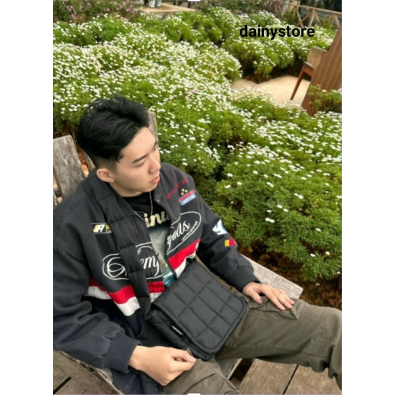 Túi đeo chéo chần bông MỘT NẮP dainystore