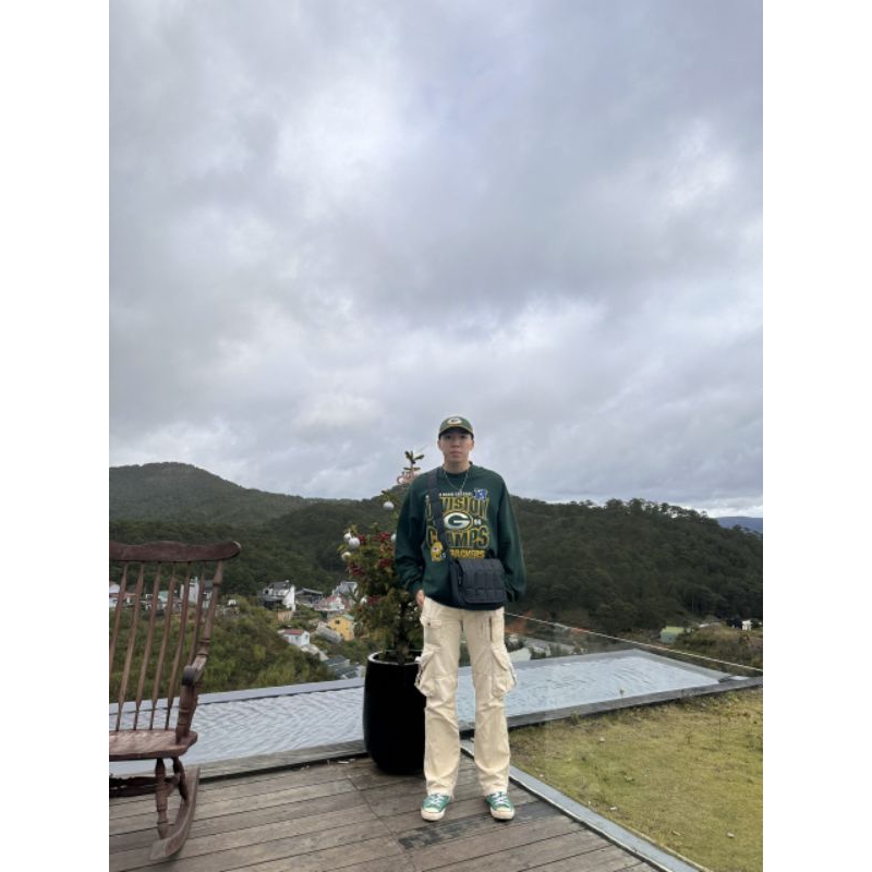 Túi đeo chéo chần bông MỘT NẮP dainystore