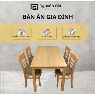FREE SHIP HCM - BỘ BÀN ĂN CABIN 4 GHẾ