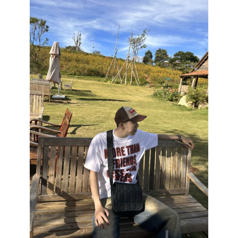 Túi đeo chéo chần bông MỘT NẮP dainystore