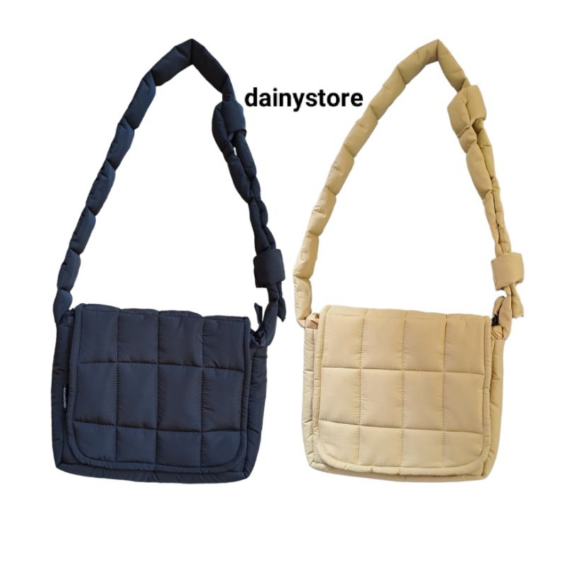 Túi đeo chéo chần bông MỘT NẮP dainystore