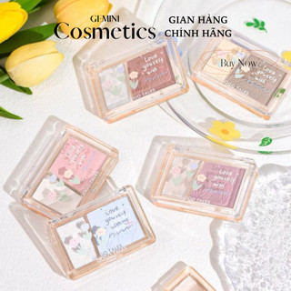 GOGO TALES - Bảng Phấn Má Hồng Kiêm Bắt Sáng Tạo Khối Highlight GOGO TALES Picking Up Light Among Flowers GT421