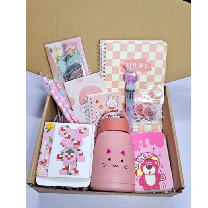 Set quà tặng sinh nhật giá rẻ học sinh trẻ em bình nước dễ thương tặng mồng 1 thág 6, trung thu,noel 10xtimes
